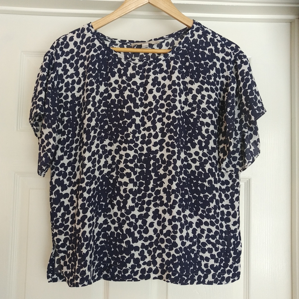 Super cute Ann Taylor light short sleeve blouse